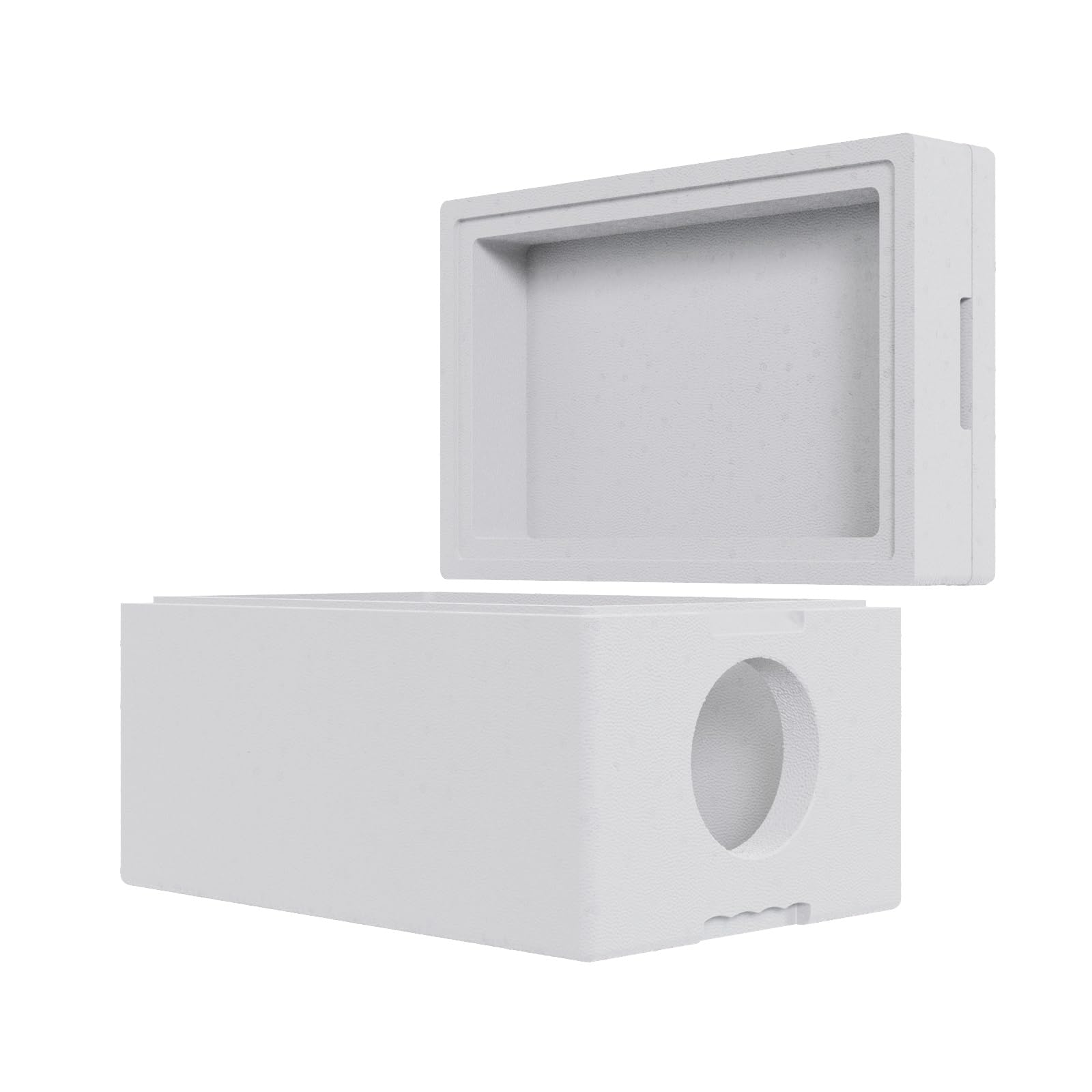 QLS Niche pour chat en polystyrène résistante aux intempéries - 58 x 38 cm - Abri isolé pour l'extérieur