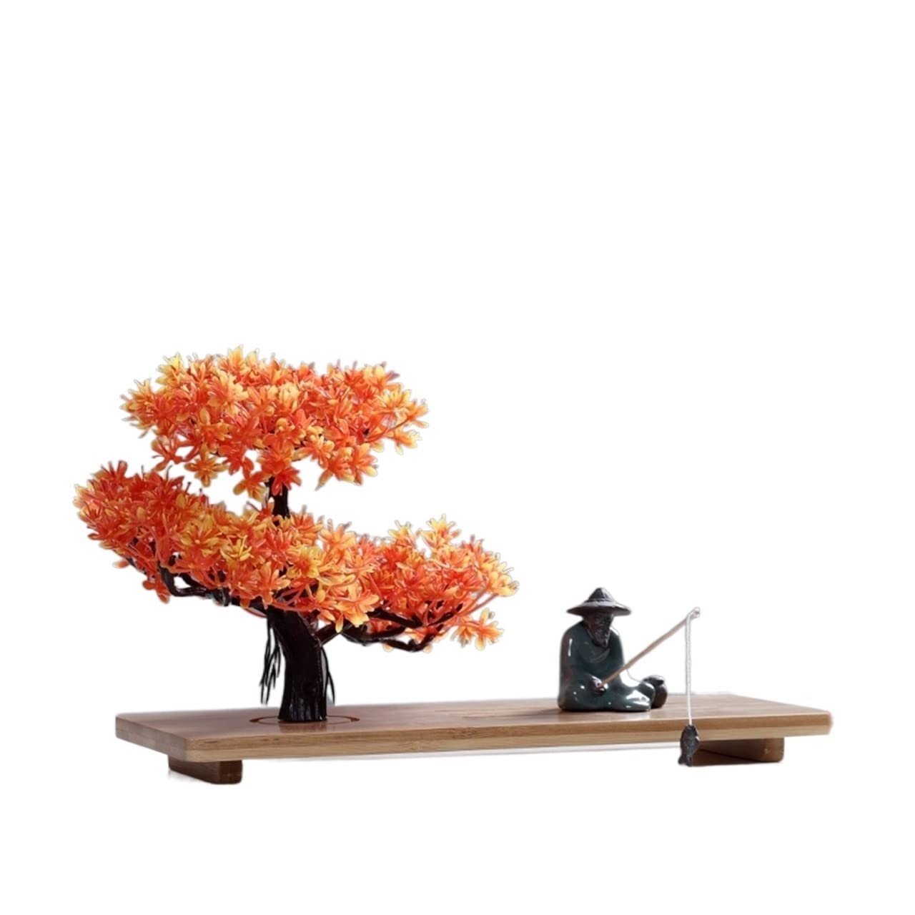 Artificial Bonsai Tree Artificial Bonsai Fake Plant Tree Potted Zen Decor Simulation for Home Indoor Desktop Ornaments Indoor Greening Fake Tree