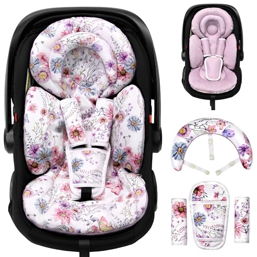 TinlyFinly Reversible Infant Car Seat Insert