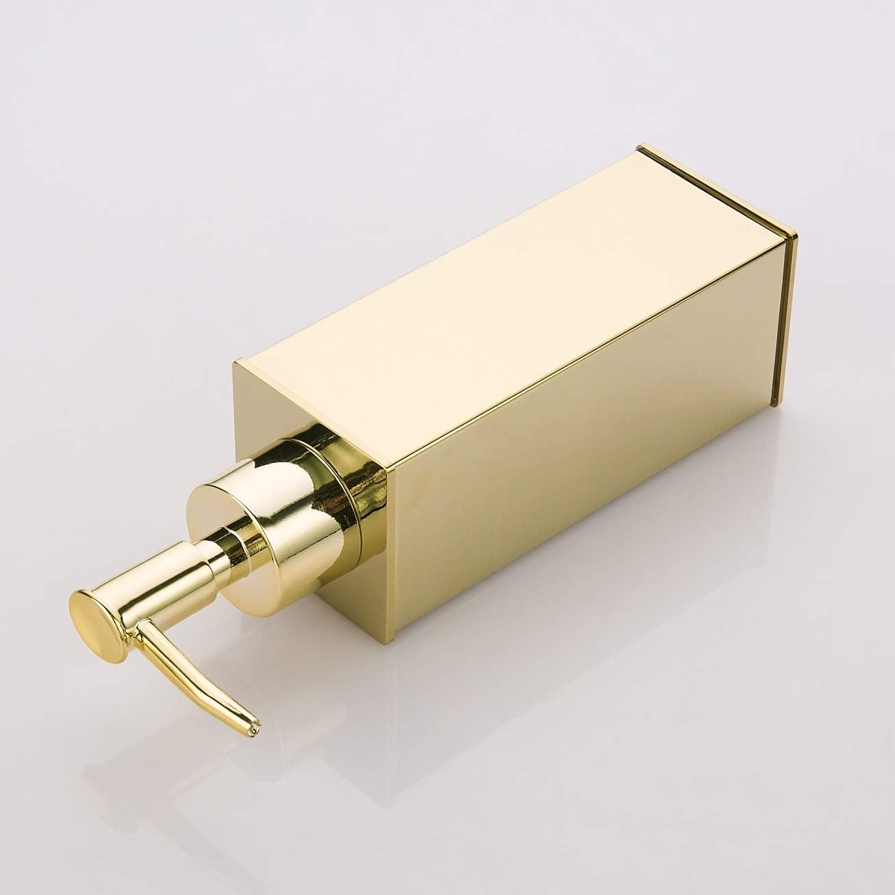 BGL Soap Dispenser,Stainless Steel Liquid Hand Free Standing (Gold, Square) - Image 8