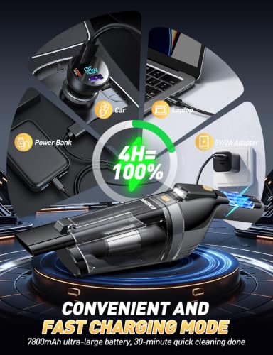 Image of Gxzsk Handheld Vacuum Cordless, 15000PA Hand Held Vacuum, Hand Vacuum