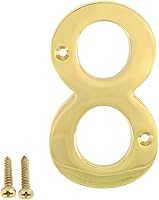 Vista 11 de ZW Hardware A200 - Número de casa de latón brillante de latón (6 pulgadas)