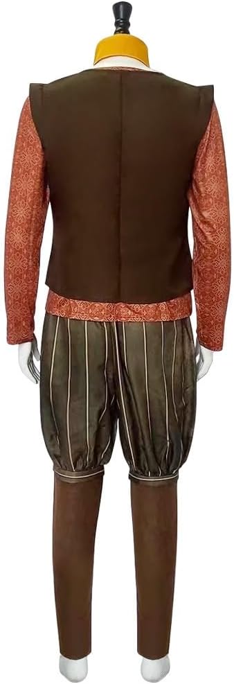Rumpelstiltskin Costume Adults Movie Accurate Cosplay Brown Villain Elf Dress Up Retro Vest Pants Full Set Halloween