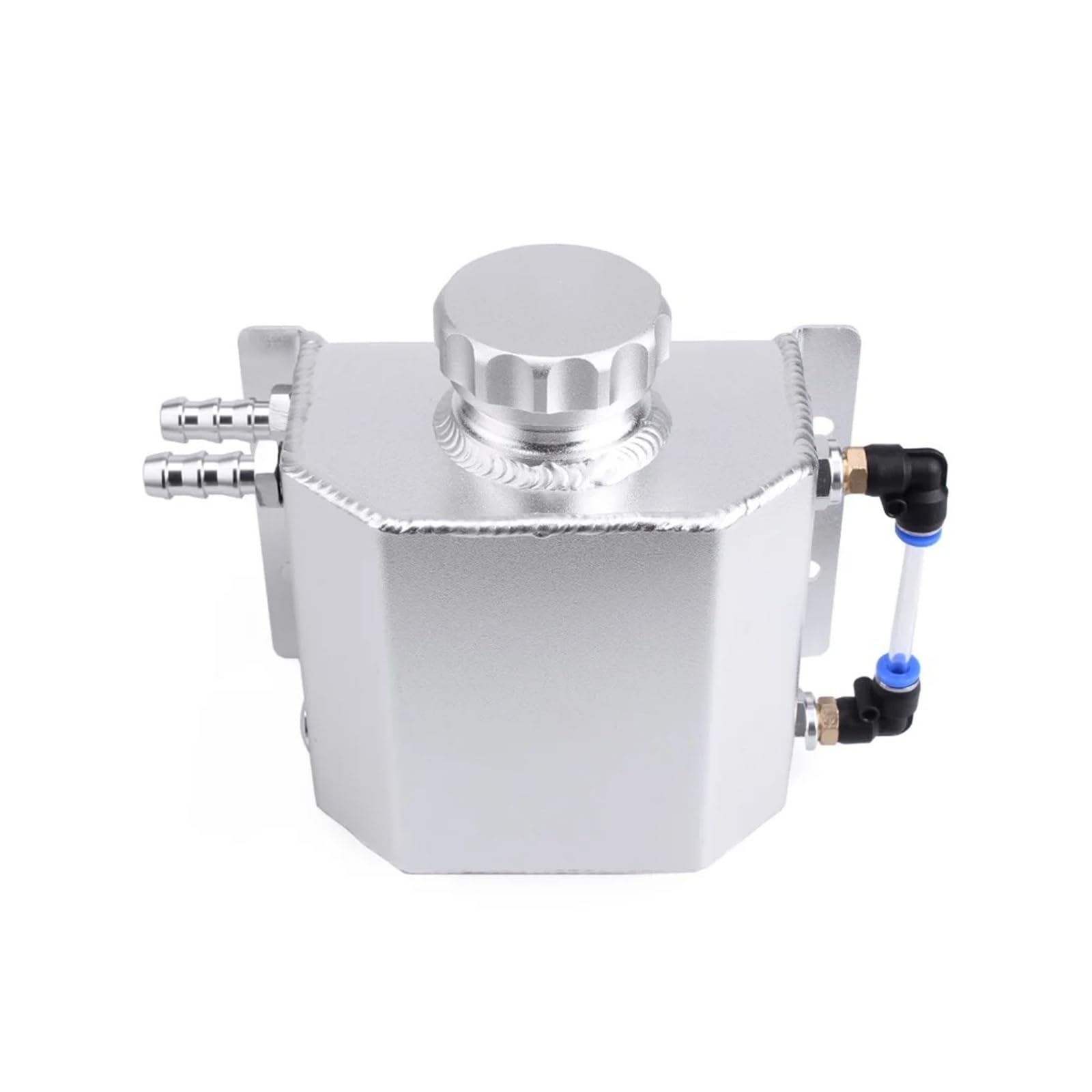 Réservoir Débordement Liquide Refroidissement Universel Aluminium 1l Bouchon Vidange D'huile Expansion Vase De Liquide De Refroidissement