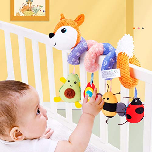 TOYANDONA Berços de música para bebês, decorações para pendurar, carrinho de bebê em espiral, brinqu