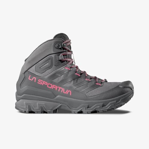 La Sportiva Womens Ultra Raptor 3 Mid GTX Boot, Onyx/Azalea, 7 - 2