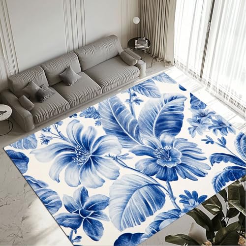 Tapis tropical grand tapis salon lavable imperméable 100x200cm - 2