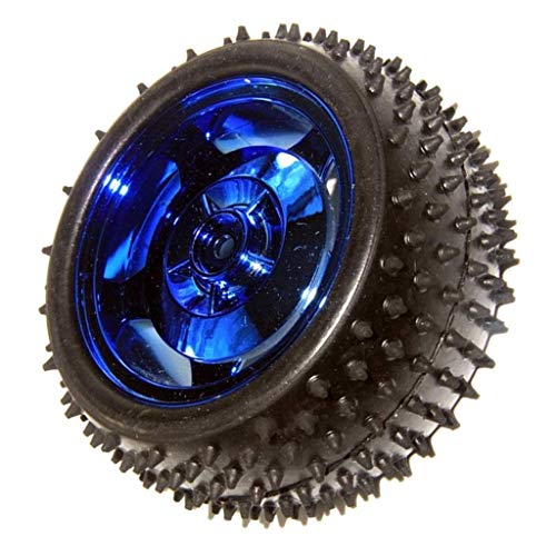 Image of REES52 85MM Large Robot Smart Car Wheel for arduin robot 38MM Width Surface - Blue (Pack of 4)
