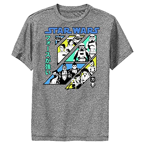 T-shirt Star Wars vêtement garçon haut performance mode geek manga anthracite taille M