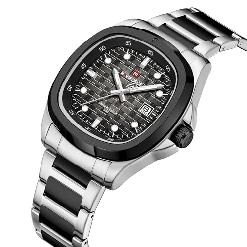 Image of NAVIFORCE NF9240 Square Unique Temperament Strap with dial Analog Watch