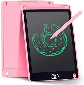 Lousa Magica Educativa Tablet Infantil com caneta interativa inclusa 8,5" (Rosa)