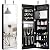 Giantex Jewelry Armoire Wall Door Mounted, Lockable Jewelry Cabinet with Full Screen Display View Larger Wider Mirror 16’’, Large Capacity Jewelry Organizer Jewelry Box with Full Length Mirror (Black)