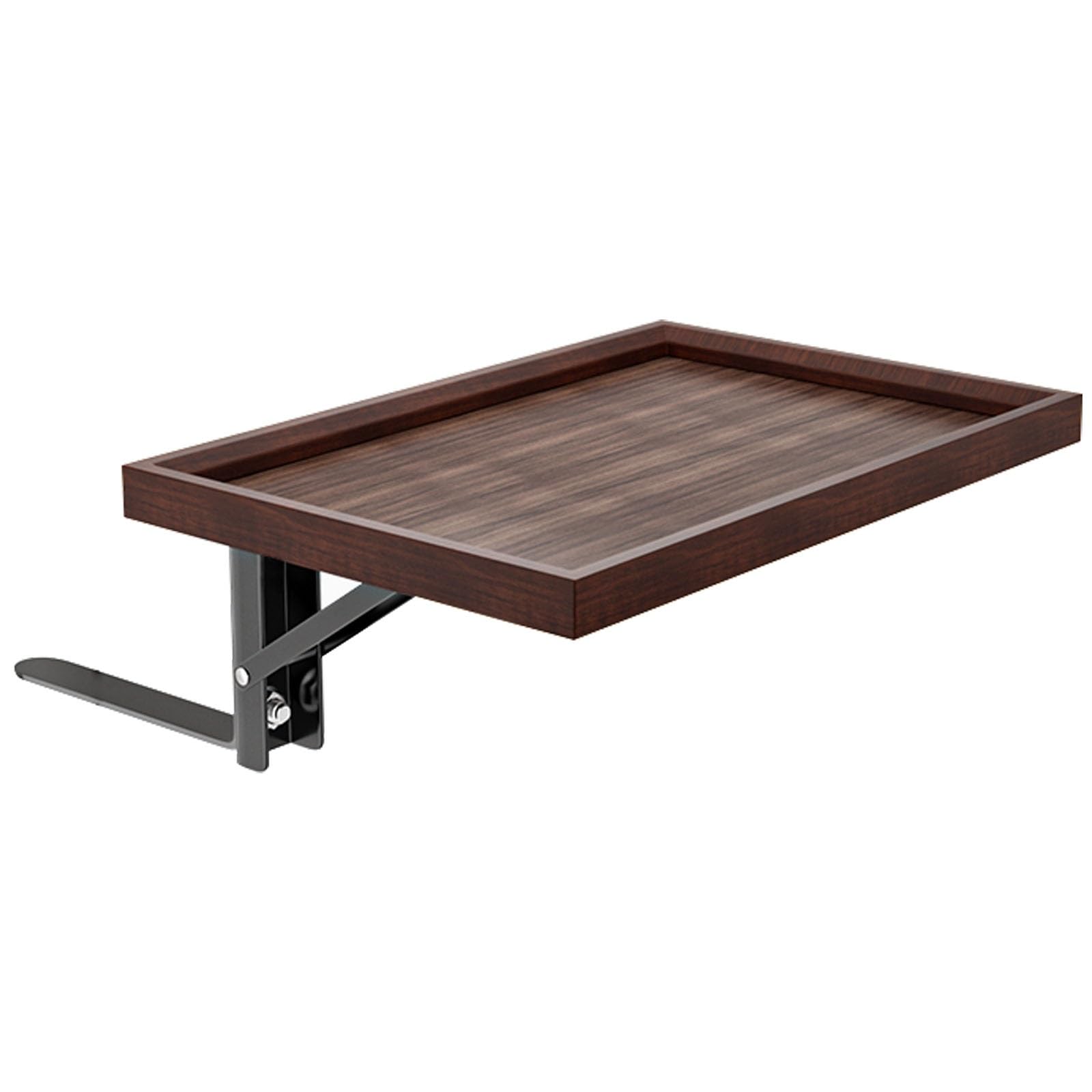 Comodino pieghevole in bambù con ripiano e vassoio per materasso, con altezza regolabile, capacità di carico 10 kg, design salvaspazio per affittuari e piccoli spazi
