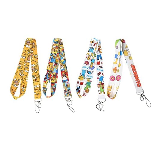 4 Piezas Correa de Llaves de Cuello, Lanyard Llaves, Lanyard Medico, Para el Cordón Del Cuello de la Compra Del Viaje De La Oficina, y Móvil, Insignia, Llaves, Mp3, Usb, Etc