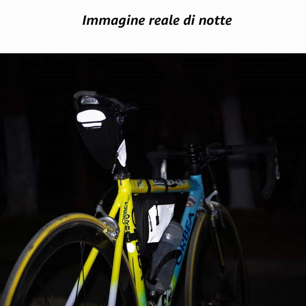 HOMPER Borsa della Sella per Bicicletta 1,5L Borsa per Sellino Impermeabile Borsa sottosella con Tasca Borsa da Sella per Ciclismo/MTB/Bici