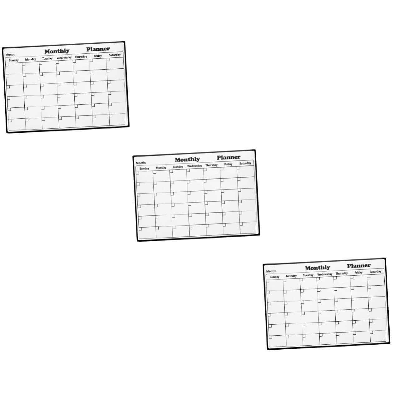 NUOBESTY 3stücke Abwischbares Kühlschrank-planungstool Magnetischer Kalender Mit Monatlicher Übersicht Für Wöchentliche Routinen Notizen Und Erinnerungen Design Für Familie Und