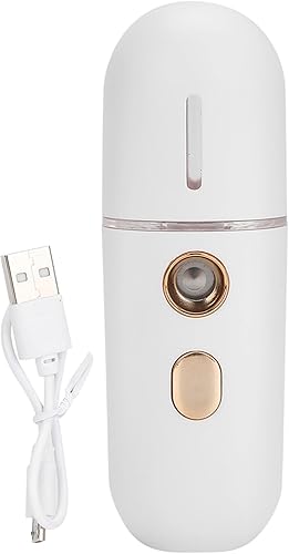 Vaporizador facial de carga USB, humidificador facial portátil hidratante con moléculas de agua atomizada para penetración profunda de la piel,