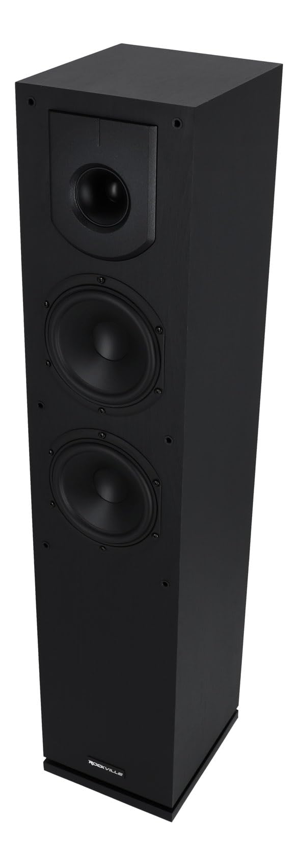 Floor Speakers Pair Rockville Lux 654 Dark Wood Dual Home