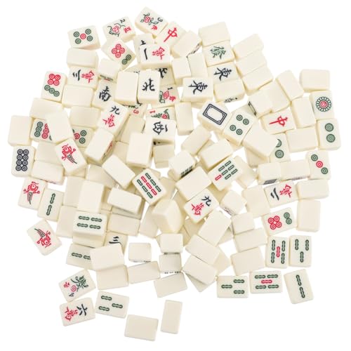 Jeu de Mahjong en acrylique à surface lisse HANABASS et son coffret robuste