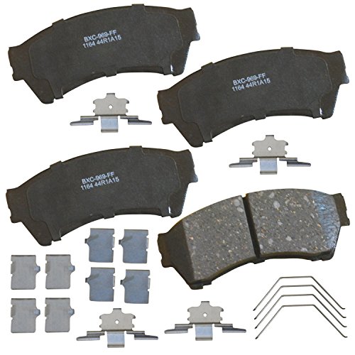 Image of Bendix Premium SBC1164 Ceramic Front Brake Pads for Ford Fusion 2012-2006, Lincoln MKZ 2012-2007, Zephyr 2006, Mazda 6 2013-2006, Mercury Milan 2011-2006