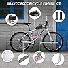 IMAYCC Bike Motor Kit 80cc Motorized Bike Kit 2 Stroke Gas Bicycle Engine Conversion Kit Fit for 26-28" Bikes (80CC Silver) #2