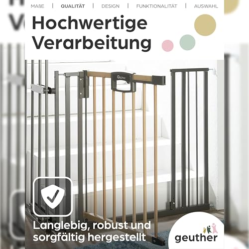 Geuther 0092VS+ Prolungamento Easylock Plus E Easylock Wood Plus, Certificato TÜV/Gs, Protezione Per La Porta, (Dimensioni: 16 Cm, Collegamento Stabile A Spina, Montaggio Facile), Bianco - 5