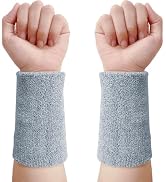 Amazon | リストバンド 2個セット【ロングサイズ8cm×15cm】【適度な