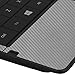 Skinomi Silver Carbon Fiber Full Body Skin Compatible with Samsung Galaxy Tabpro S 12 (Tablet and Keyboard)(Full Coverage) TechSkin with Anti-Bubble Clear Film Screen Protector