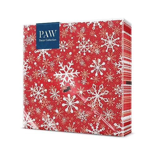 PAW - Servietten 3-lagig (33 x 33 cm) I 20 Stück I Perfekt für...