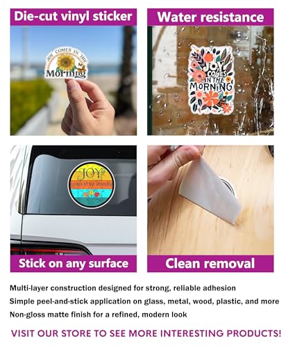 Autocollants chrétiens stickers vinyle durables anti-décollement Psaumes - 5