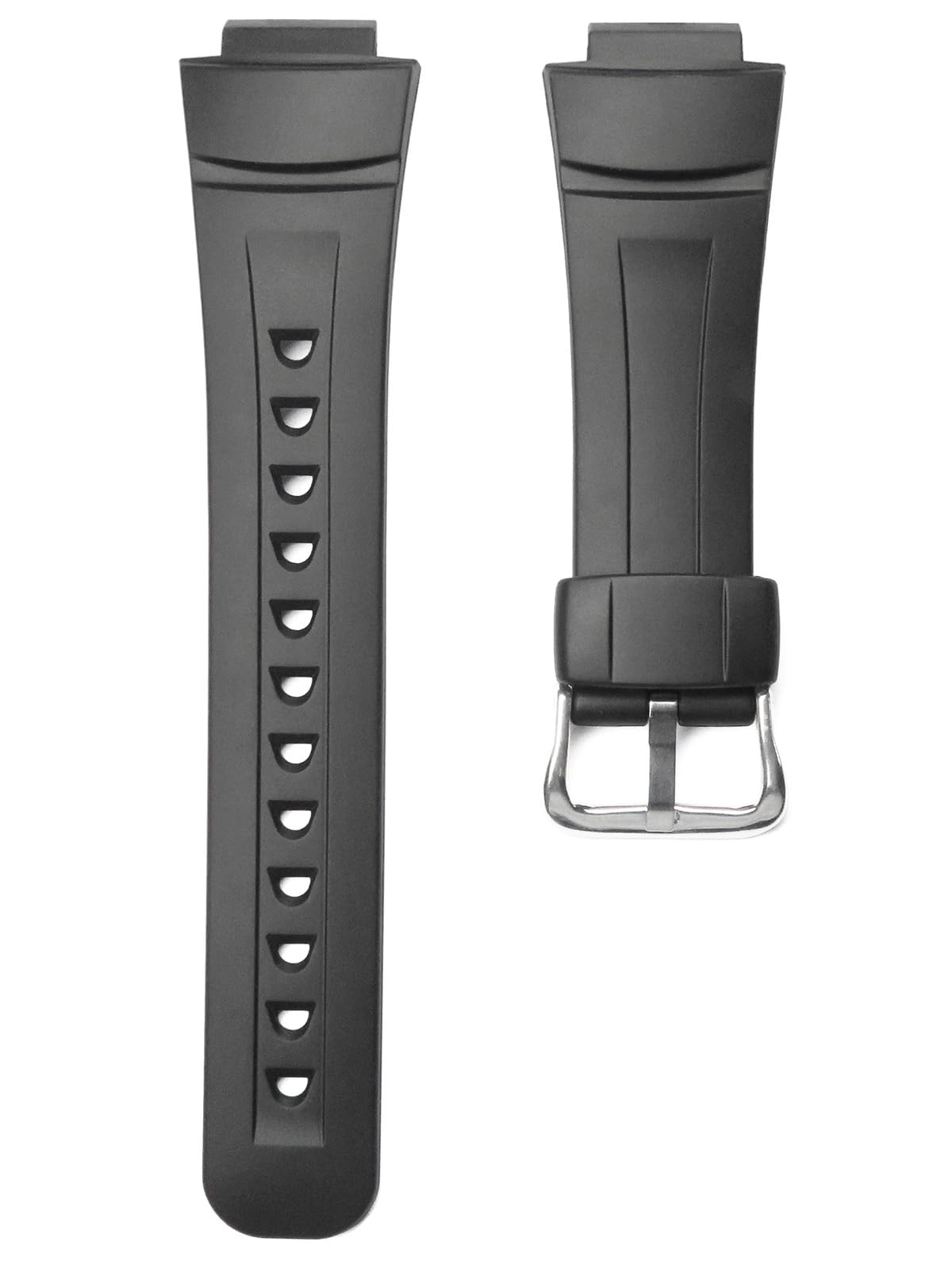 Replacement Black Watch Strap Band Compatible with Casio G-2900 G2900 G-2900BT G-2900C G-2900F