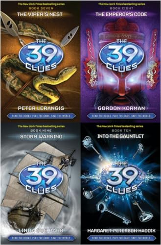 The 39 Clues Books 7 – 10 Set (The Viper's Nest, The Emperor's Code, Storm Warning, Into the Gauntlet)