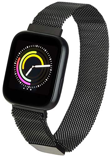 Garett dames Eva stalen smartwatch, zwart