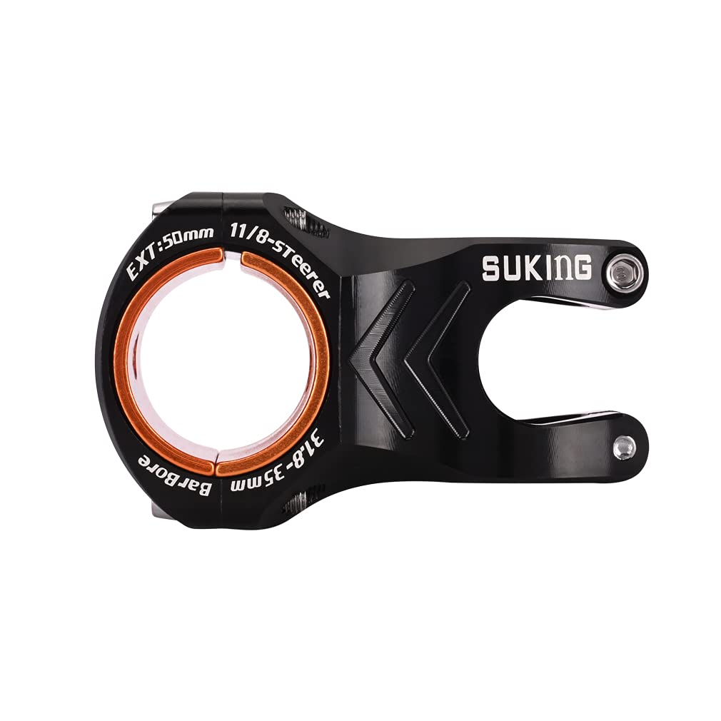 CYSKY Attacco Manubrio MTB Diametro 35 mm e 31,8 mm, Lunghezza 35 mm 50 mm Attacco Manubrio Bici Corto per Mountain Bike, Bici da Corsa, MTB, Downhill