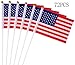 72 PCS American USA Flags Hand Held Stick -- Patriotic 4th/Fourth of July Party Decorations Supplies Favors