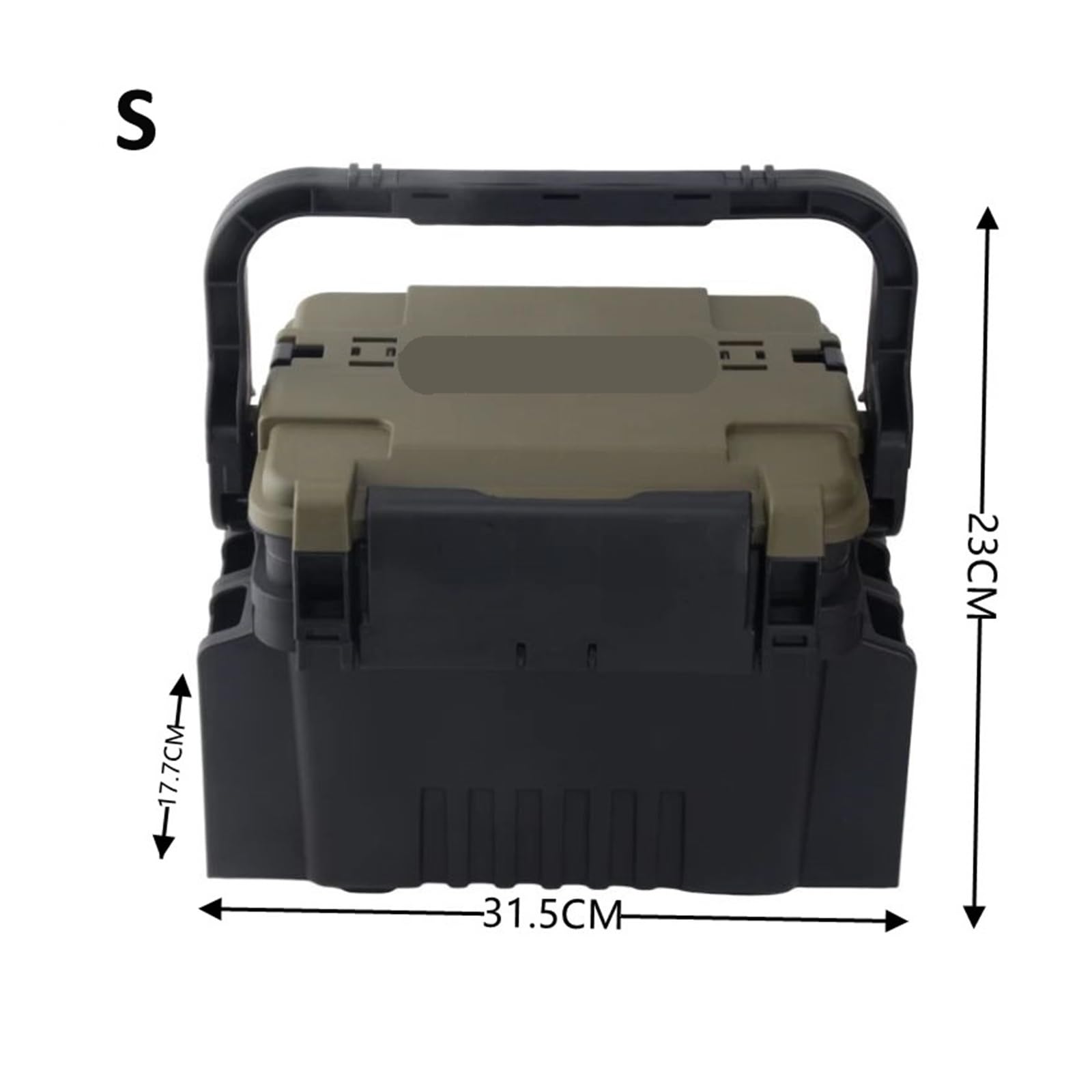 Grande Scatola da Pesca, Organizer Multifunzione, Contenitore for Esche Vive, Scatola portaoggetti Ispessita, Scatola for Attrezzi da Pesca per ami, Esche