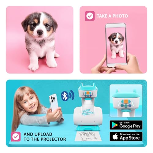 Smart Sketcher 2.0 Projector, Drawing and Tracing Projector for Kids, Educational Arts & Crafts Toy, Art Gift for Boys and Girls for Ages 5+