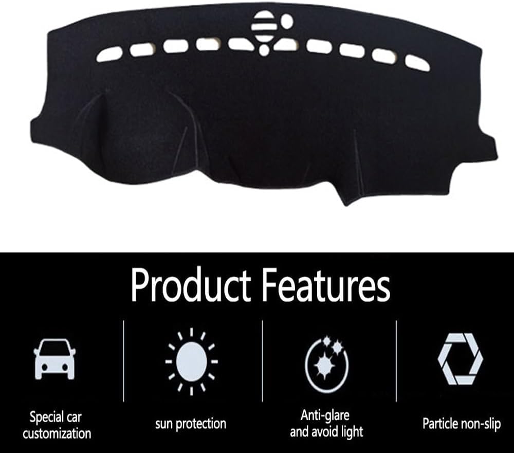 Dashboard Covers for Grand Cherokee 2011-2020,Premium Microfiber Suede Fabric Anti-Glare & Non-Slip Dash Pad,Custom Fit,Microfiber Suede