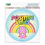 Care Bears Cheer Bear Positive Vibes Automotive Car Window Locker Circle Bumper Sticker