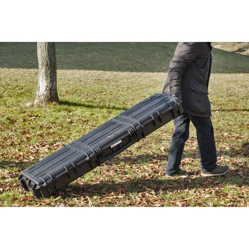Explorer Cases Large Hard Case 15416.Be X-Long Rifle Case With Wheels - Black (Without Foam) #TOP3