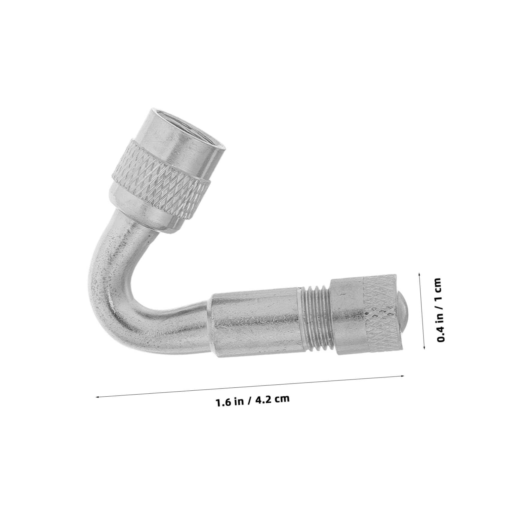 GOOHOCHY 4pcs Angled Tire Valve Extenders for Cars Motorcycles Copper Metal Valve Stem Adapters for Enhanced Performance and Compatibility