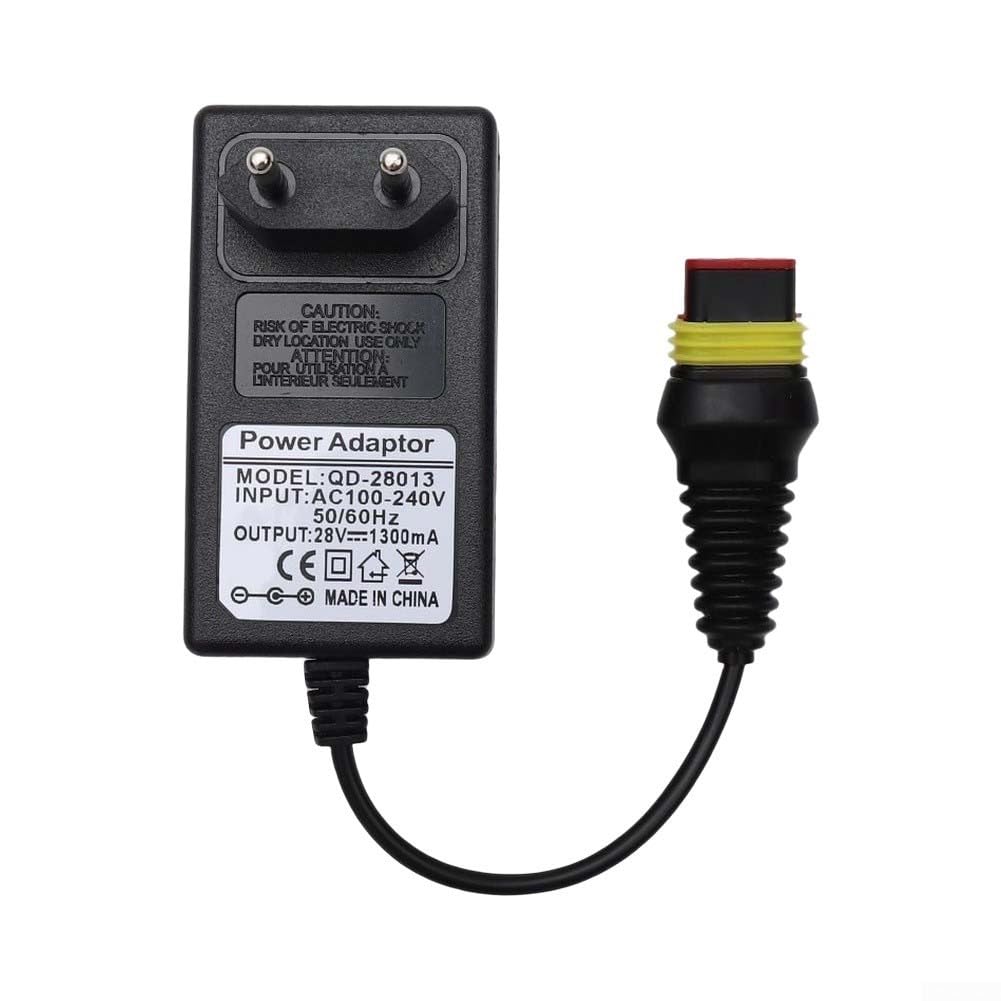Cargador 28V 1.3A para cortadoras de césped robóticas para cable 20cm