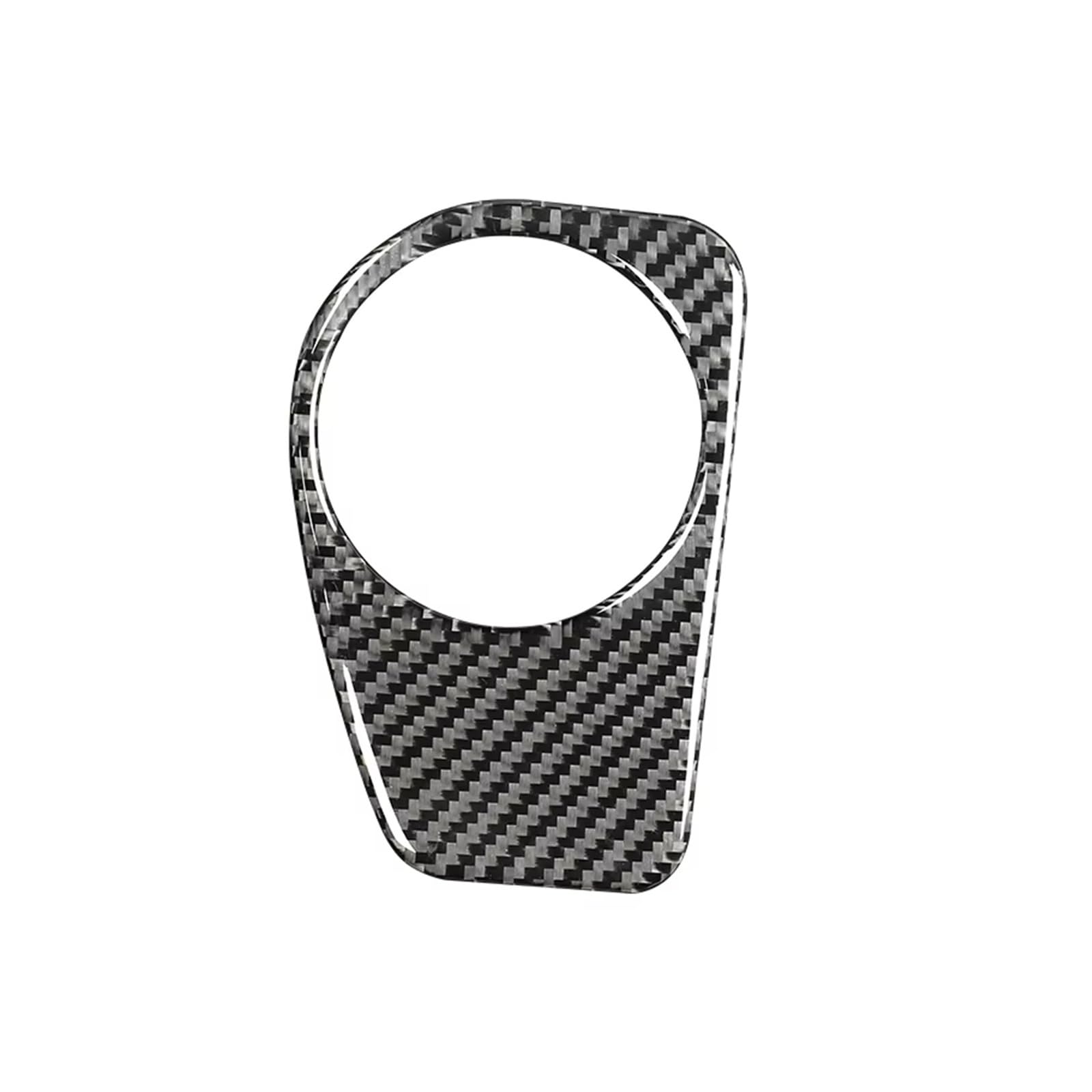 Interior Trim for VW for Golf 7 for GTI for Mk7 2013-2019 Carbon Fiber Headlight Switch Decoration Frame Cover Trim Sticker Panel Frame Cover(Black B,Lhd)