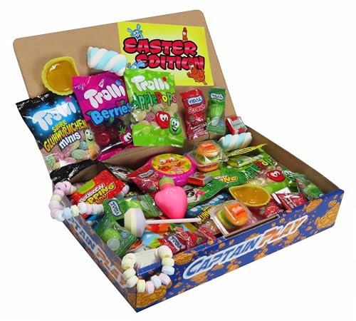 CAPTAIN PLAY | Füllung Osterkörbchen Süßigkeiten | ohne Schokolade | 32-teilig