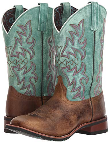 Laredo Womens Anita Square Toe Dress Boots Mid Calf Low Heel 1-2" - Brown - Image 4