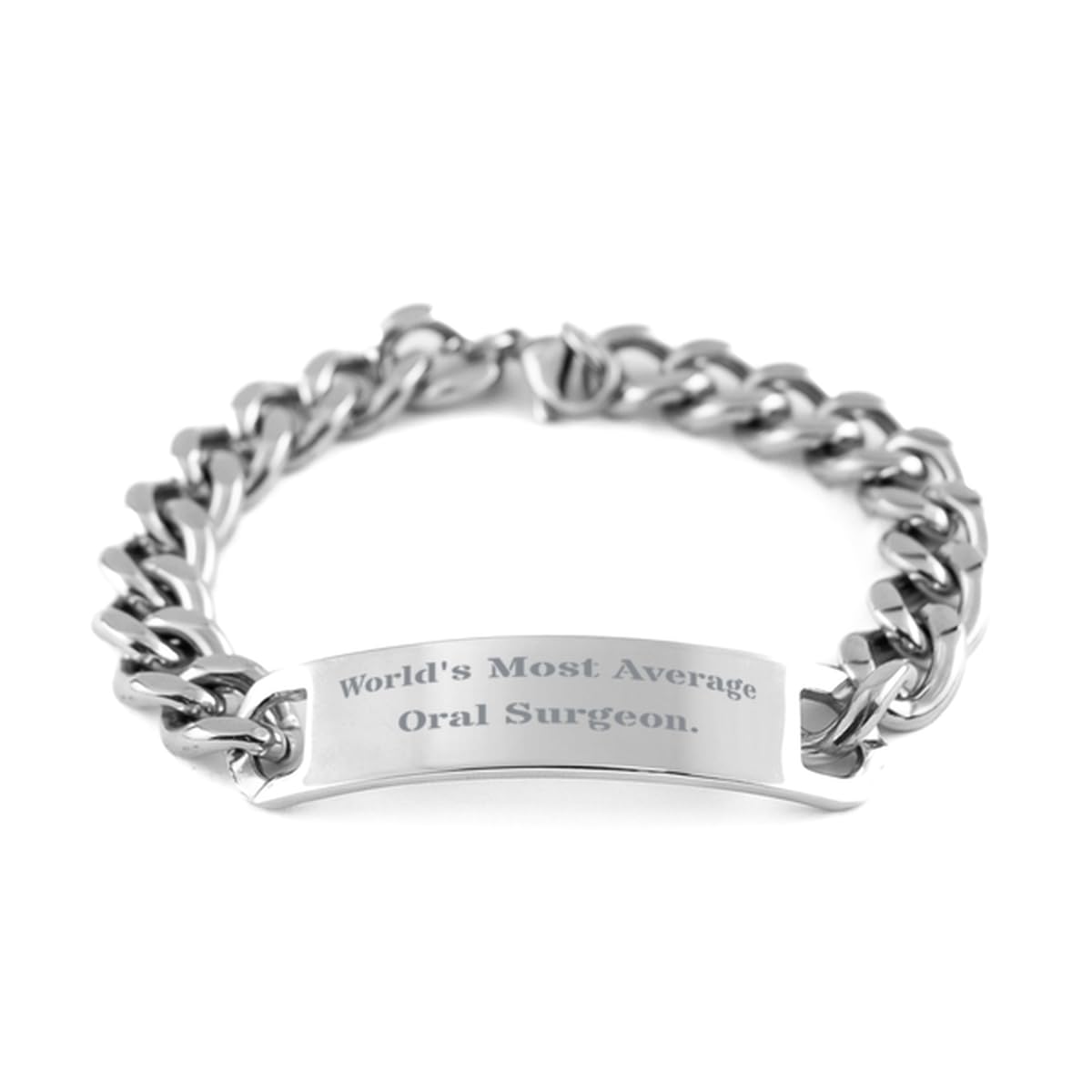 Unique Oral surgeon Cuban Chain Bracelet World Gifts For Men Women Present From Coworkers Engraved Bracelet For Oral