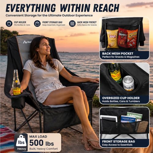 Oversized Camping Chair, Padded Camping Chairs for Adults - image 3