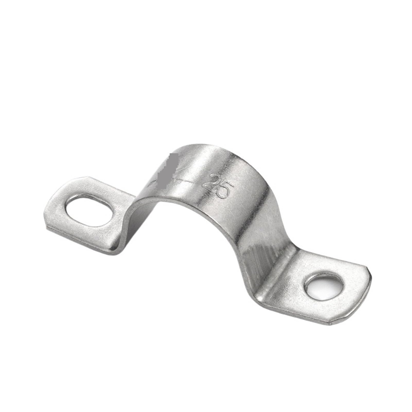 DWAMMEBRS 304 Stainless Steel U-Shaped Pipe Clamps Saddle Clamp Buckle Throat Hoop Water Thickened(Dia22-4pcs)