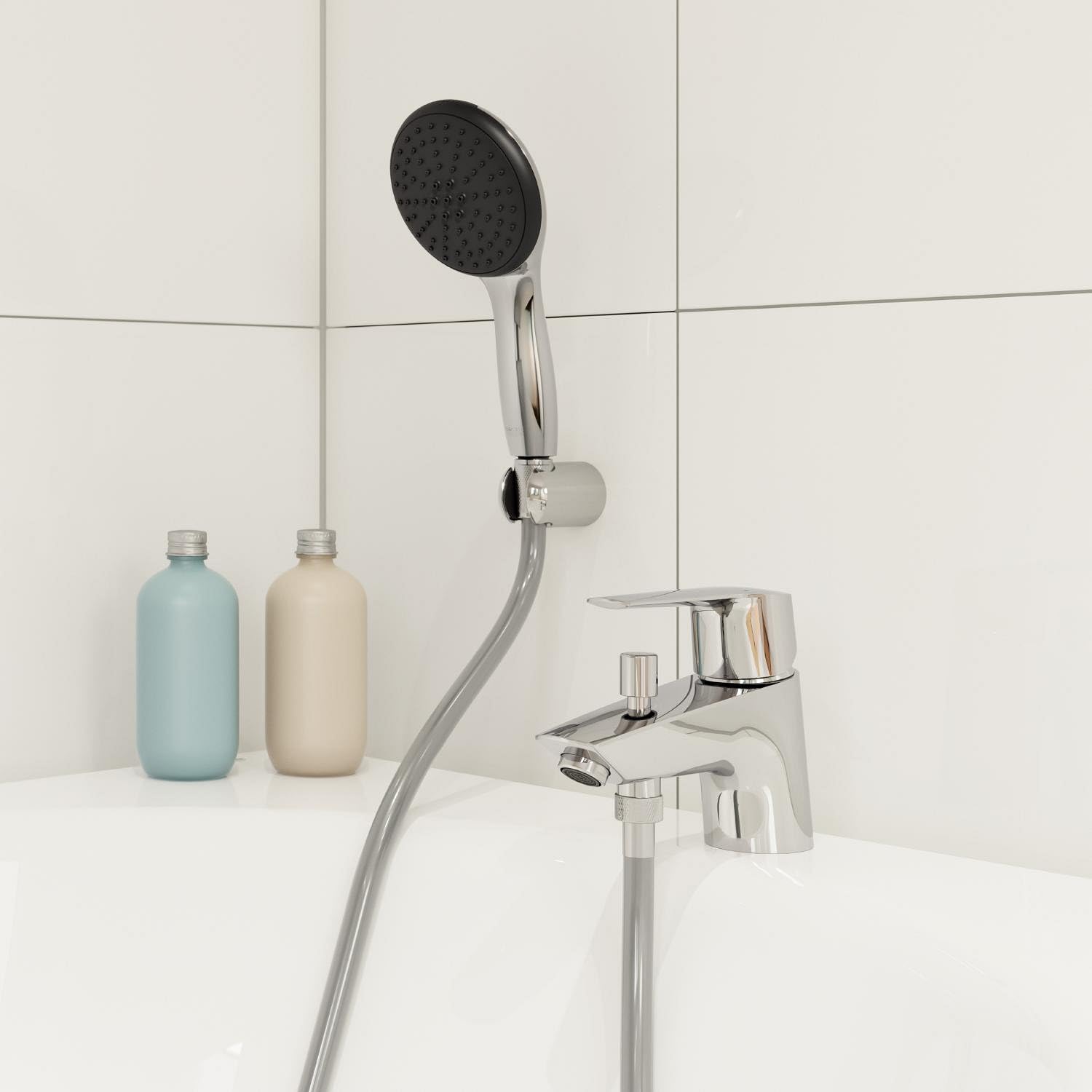 GROHE Mitigeur monocommande Bain/Douche Start, robinet avec inverseur, mousseur économique d'eau, installation rapide, finition brillante et facile à nettoyer, chromé, 23229002 (Import Allemagne)