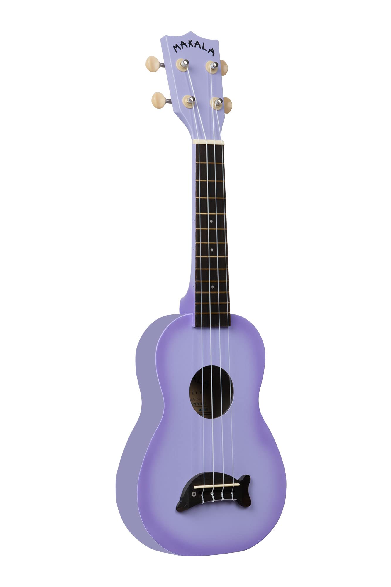 KalaBrand Music Co. Makala Dolphin, 4-String Ukulele, Purple Burst, Soprano (MK-SD/PLBURST)